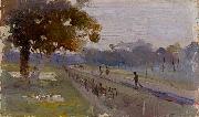 Arthur streeton Windy and Wet oil painting on canvas